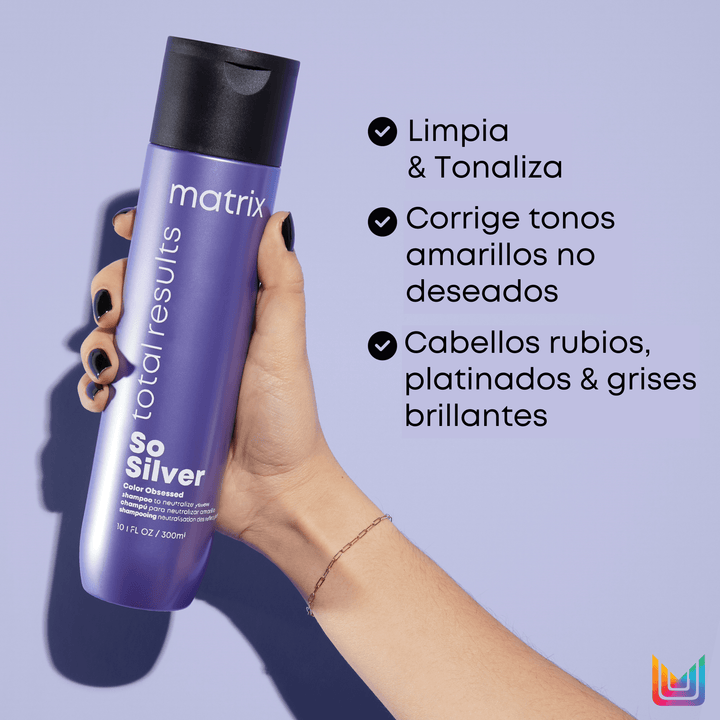 SO SILVER, CUIDADO DEL COLOR, SHAMPOO VIOLETA 300 ml