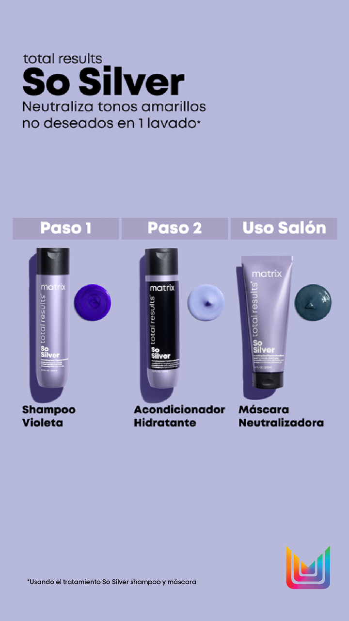 SO SILVER, CUIDADO DEL COLOR, ACONDICIONADOR VIOLETA 300 ml