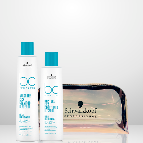 PACK BC MOISTURE KICK GLYCEROL SHAMPOO + ACOND + ESTUCHE