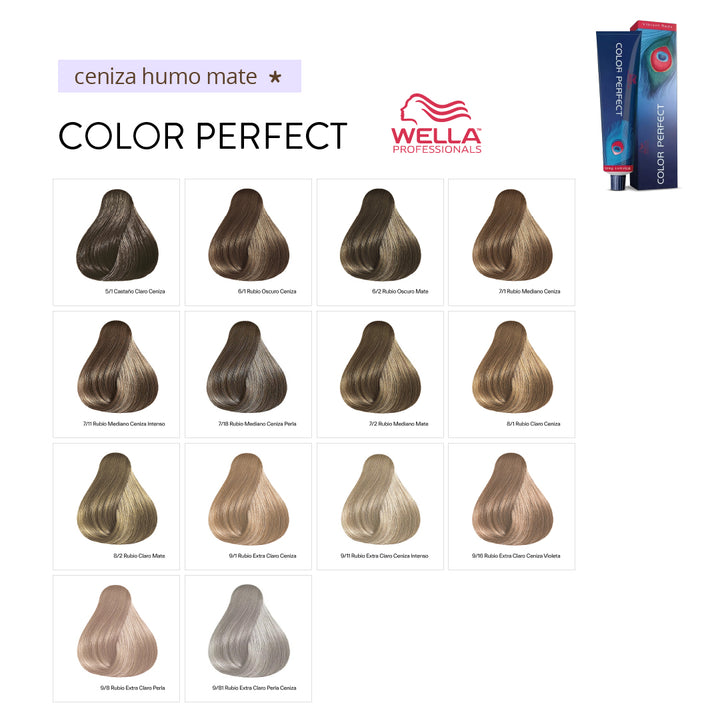 COLOR PERFECT - CENIZA, HUMO y PERLA - Coloración Permanente - 60ml