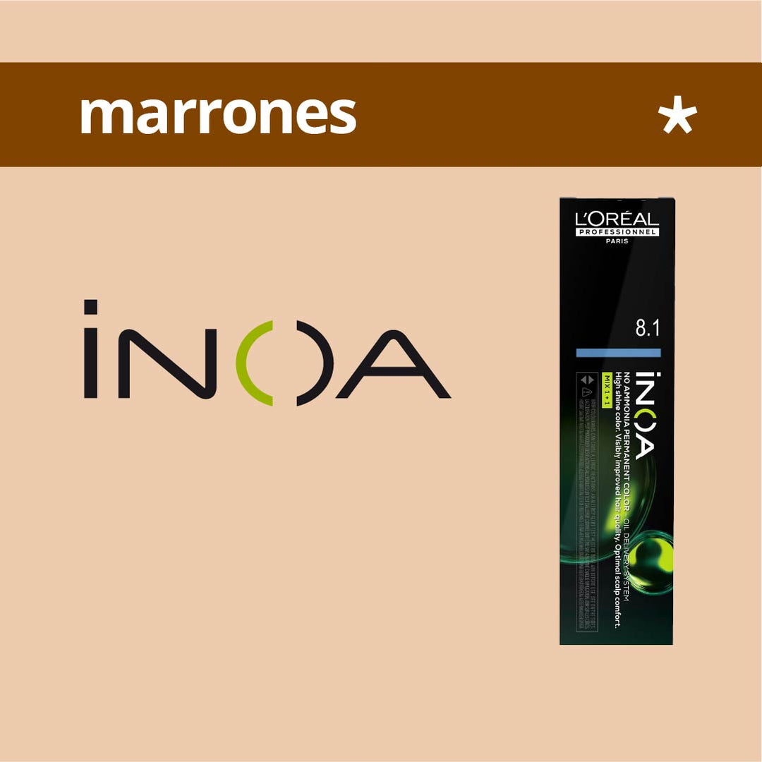 INOA - MARRONES - Coloración Permanente SIN Amoníaco - 60ml