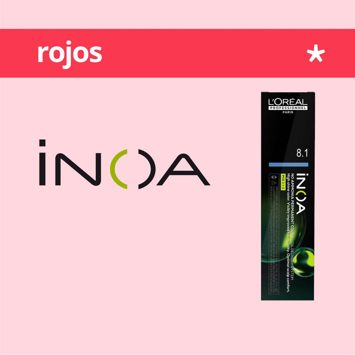 INOA - ROJOS - Coloración Permanente SIN Amoníaco - 60ml